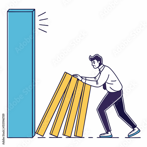 Business challenges overcome by a proactive individual with support system