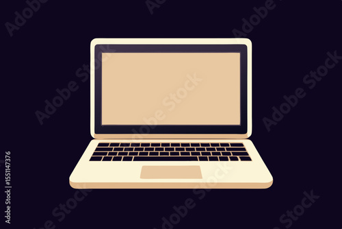 High-Resolution Laptop Vector Art for Mobile Apps and Tech Innovations