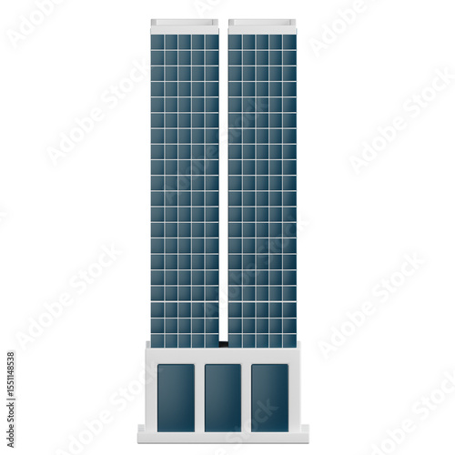 Skyscraper Building 3D Illustrationa