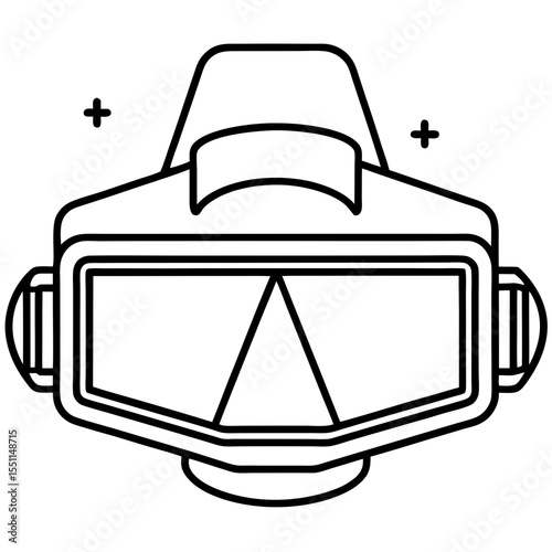  VR headset with hologram
