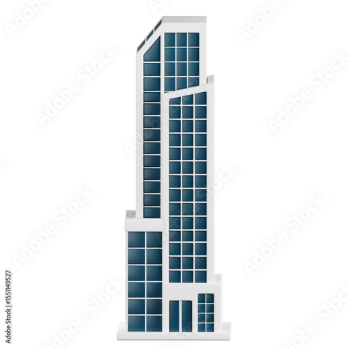 Skyscraper Building 3D Illustrationa
