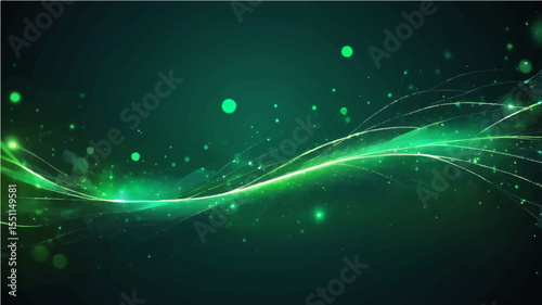 Glowing blue abstract background with curved lines and wave patterns