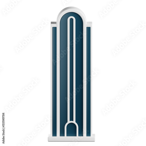 Skyscraper Building 3D Illustrationa