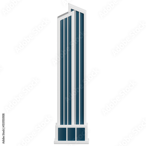 Skyscraper Building 3D Illustrationa