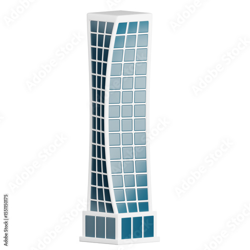 Skyscraper Building 3D Illustrationa
