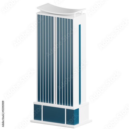 Skyscraper Building 3D Illustrationa