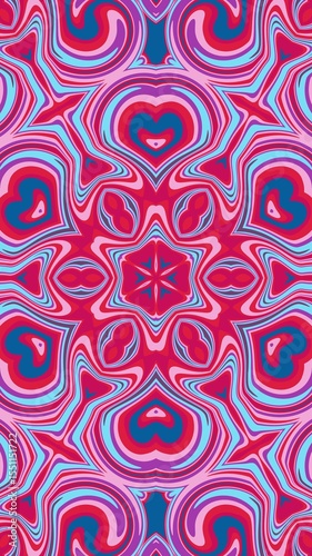 digital art in the form of a kaleidoscope