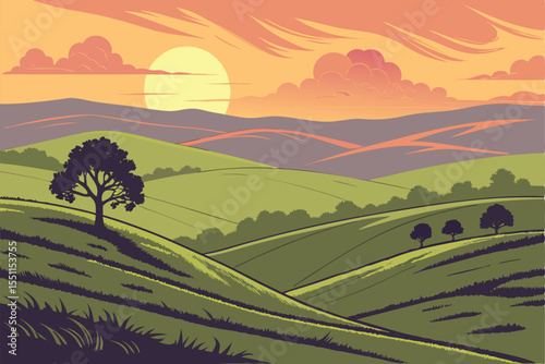 landscape in the mountains