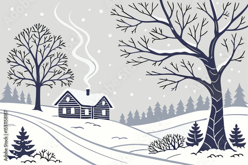  snowy winter wonderland. 