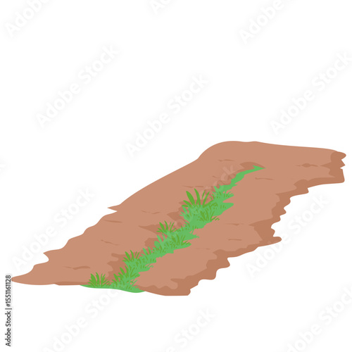 Dirt road illustration