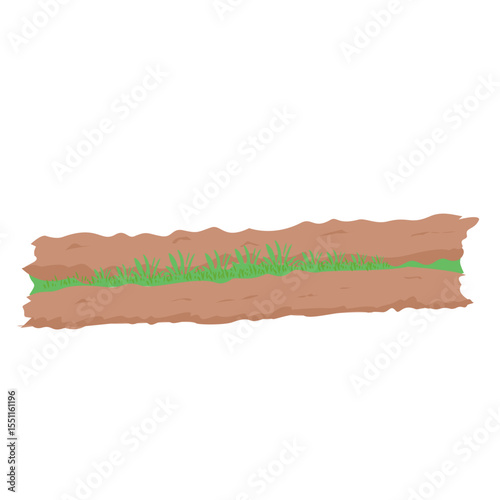 Dirt road illustration