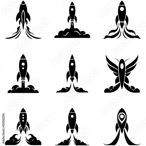The essential collection of player ship and NPC vessel silhouettes for indie game developers