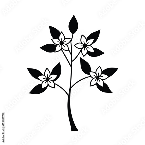 a flowering sassafras tree with three lobed leaves