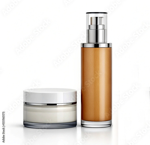 skin care cosmetic mockup without lebel. ai generated