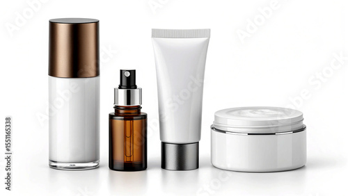 skin care cosmetic mockup without lebel. ai generated