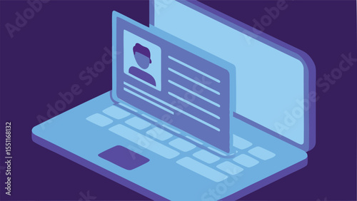 Digital wallet setup interface with secure hologra