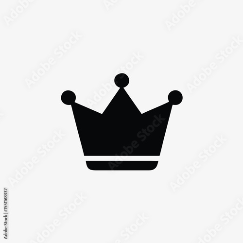 crown icon fully editable vector template
