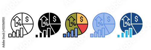 Gross Profit Margin Icon Element For Design