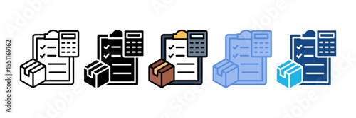 Inventory Valuation Icon Element For Design