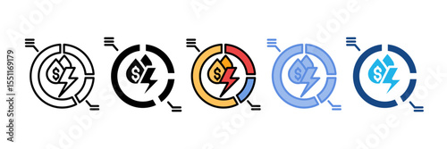 Liquidity Ratios Icon Element For Design