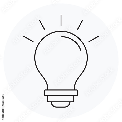 Creative Innovation icon, Ignite Ideas Fueling Growth Through Creative Innovation, From Concept to Breakthrough The Power of Creative Thinking, vector
