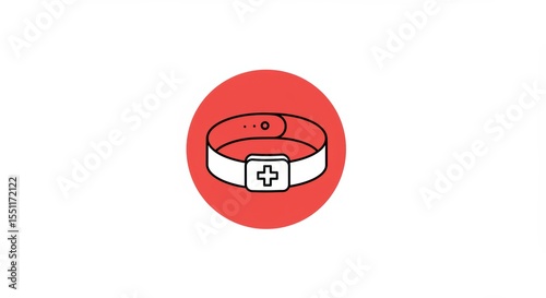 Medical Alert Bracelet Icon - Emergency Identification