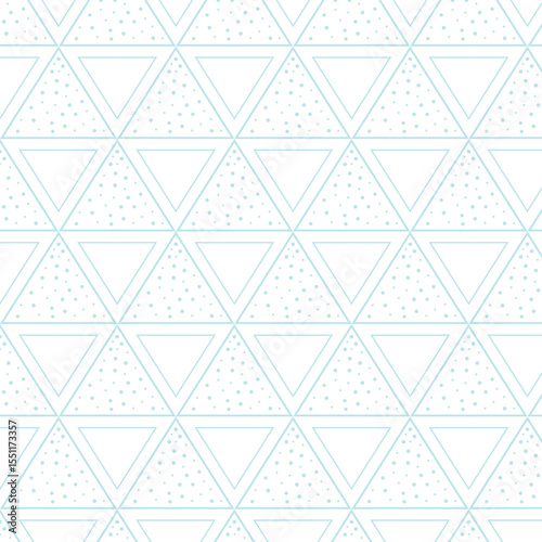 Light Blue Geometric Triangle Pattern with Dotted Texture Background
