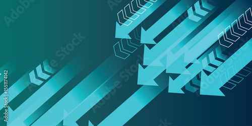 abstract background with blue arrow  lines