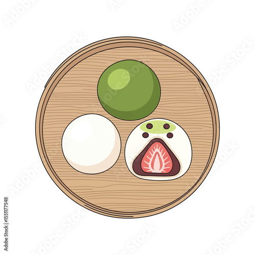 vector illustration of a pizza
