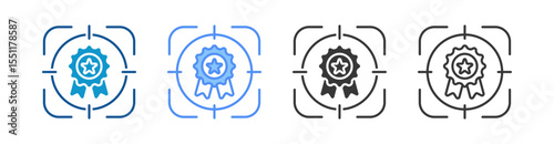 Focus Icon Set Multiple Style Collection