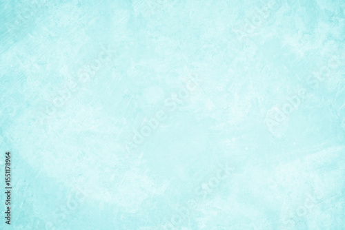 Pastel blue and white concrete stone texture for background in summer wallpaper. Cement and sand wall of tone vintage. Concrete abstract wall of light cyan color, cement texture mint green for design.