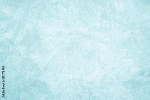 Pastel blue and white concrete stone texture for background in summer wallpaper. Cement and sand wall of tone vintage. Concrete abstract wall of light cyan color, cement texture mint green for design.