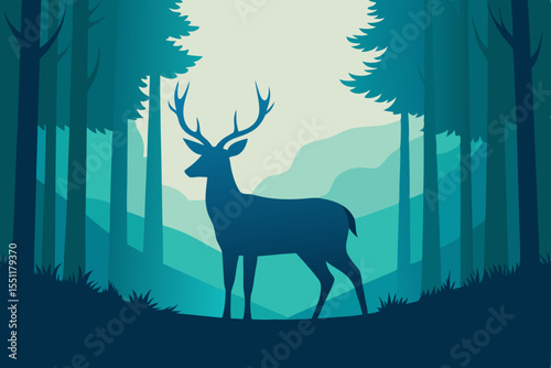 deer in the woods