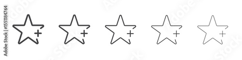 Add to favourite icon outline ilustration vector symbol