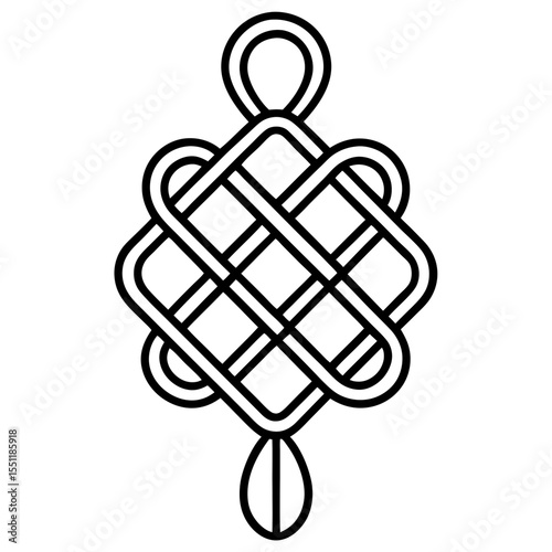 Traditional Knot Symbol Outline