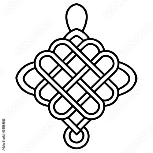Traditional Knot Symbol Outline