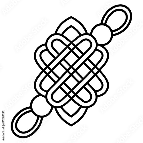 Traditional Knot Symbol Outline