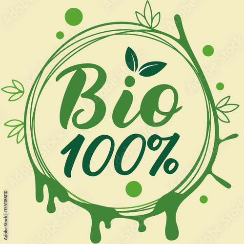 Organic product label highlighting eco-friendly practices and pure composition
