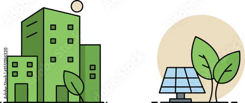 Green Building Design Eco-Friendly Architecture and Solar Power Solutions