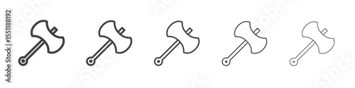 ax tool icon outline ilustration vector symbol