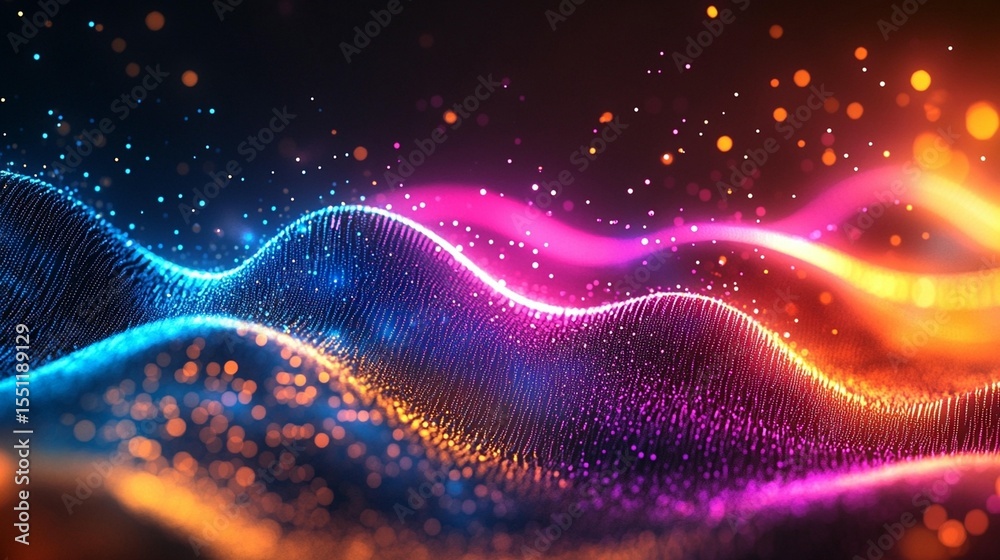 Fototapeta premium Abstract Colorful Wave Background