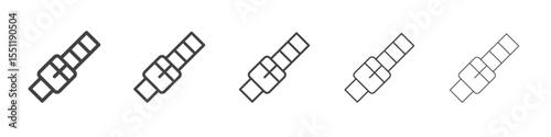 Belt icon outline ilustration vector symbol