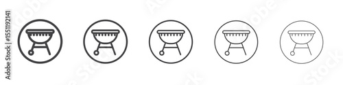 brazier icon outline ilustration vector symbol