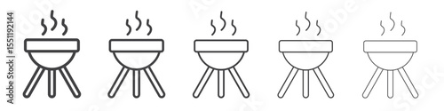 brazier icon outline ilustration vector symbol