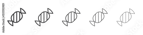 Candy icon outline ilustration vector symbol