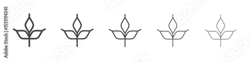 Carbs icon outline ilustration vector symbol