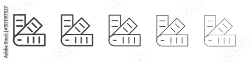 Colour swatches icon outline ilustration vector symbol