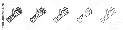 Contact Dermatitis icon outline ilustration vector symbol