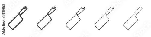 cooking chef knife icon outline ilustration vector symbol