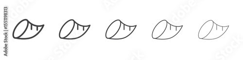 cornucopia icon outline ilustration vector symbol